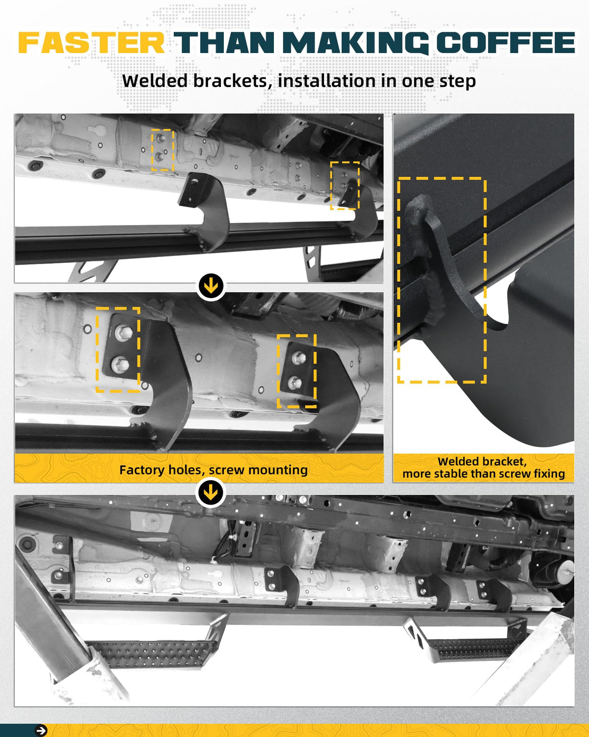 Trumgeta black powder coat surface resisting corrosion and wear