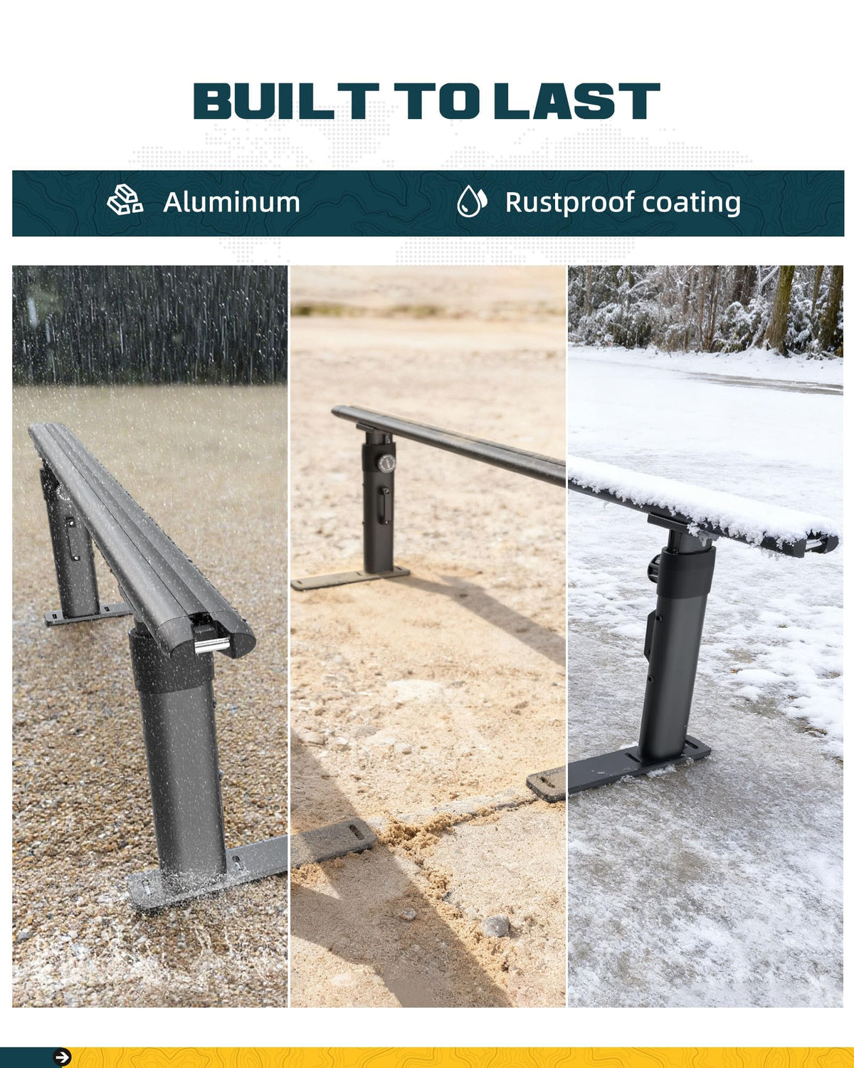 Trumgeta rack shown with person for scale highlighting compact profile