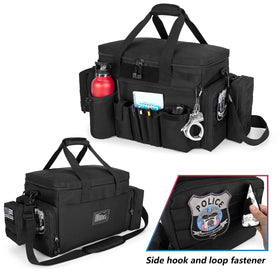Trunab front pockets holding pen, water bottle, and sunglasses for fast reach