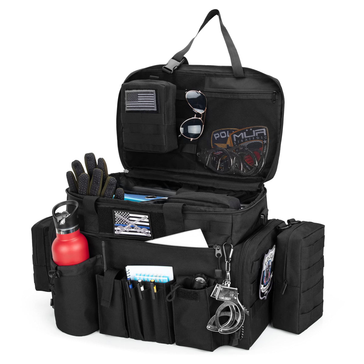 Trunab front seat organizer hung on car headrest showing quick access