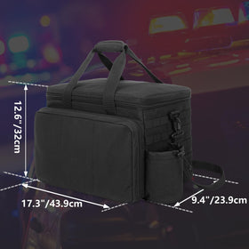Trunab patrol bag rear view with ID window and slim back sleeve
