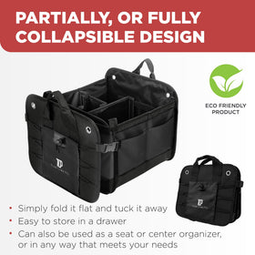 TRUNKCRATEPRO folded flat for compact storage and space-saving benefit