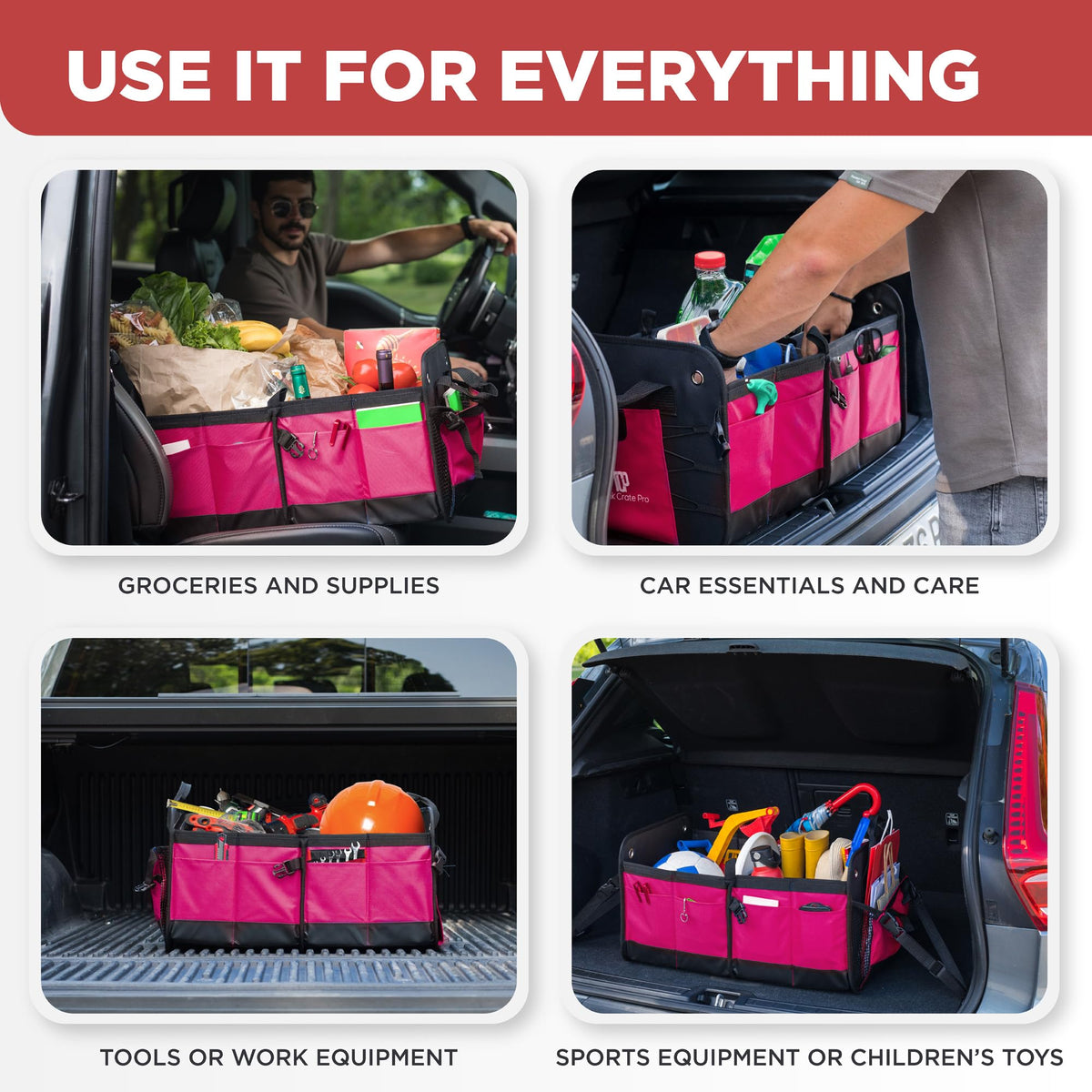 TRUNKCRATEPRO folded flat to show compact storage convenience for closets