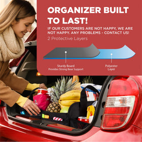 TRUNKCRATEPRO placed in an SUV trunk showing space-saving benefit