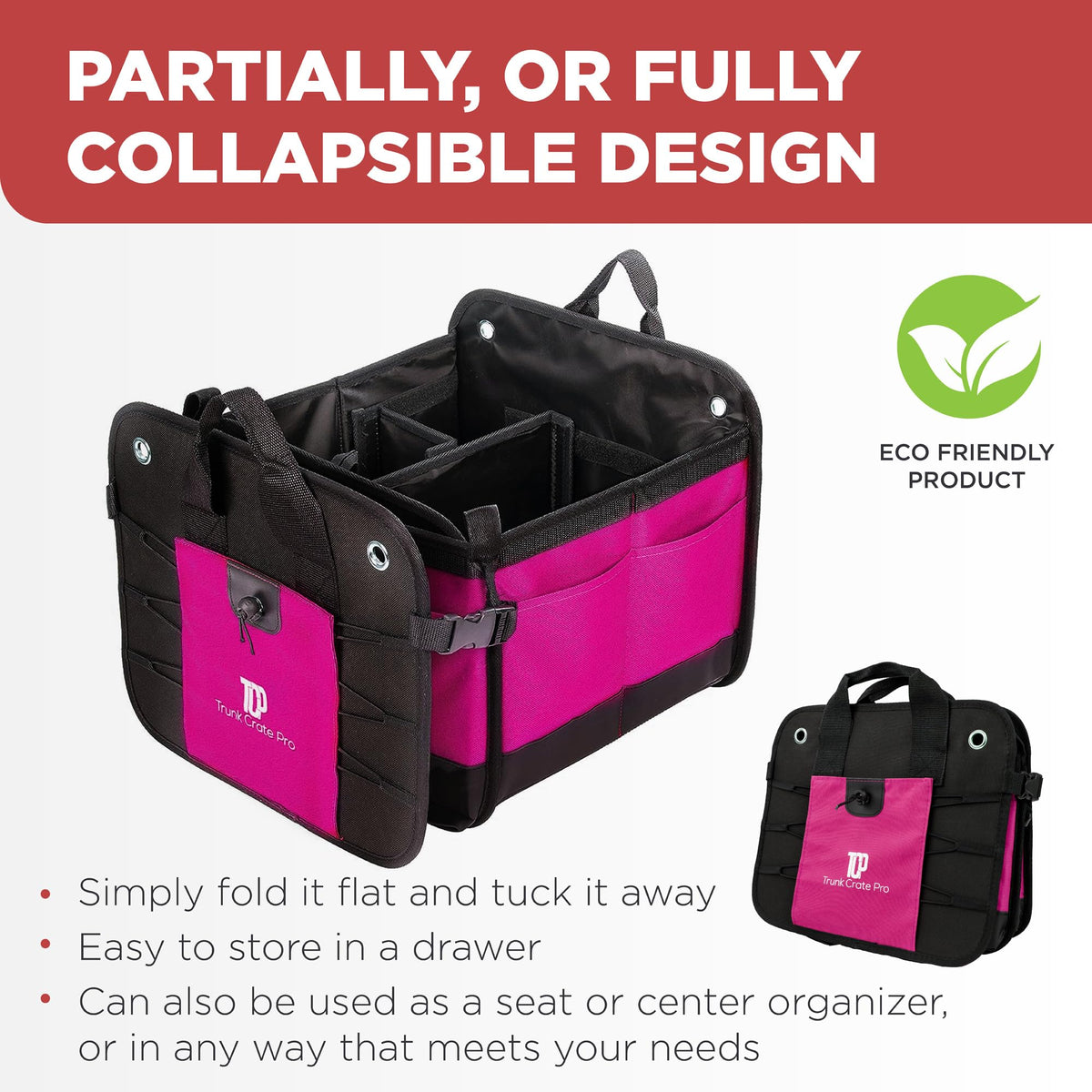 TRUNKCRATEPRO placed in an SUV trunk providing secure, anti-slide cargo storage