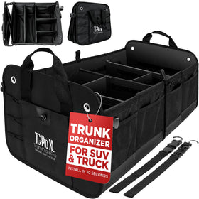 TRUNKCRATEPRO front view showing XL organizer and easy access for trunk organization