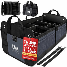 TRUNKCRATEPRO XL front view showing extra-large organized storage benefit