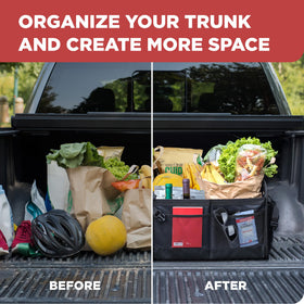 TRUNKCRATEPRO on a road trip showing lifestyle use and tidy gear transport