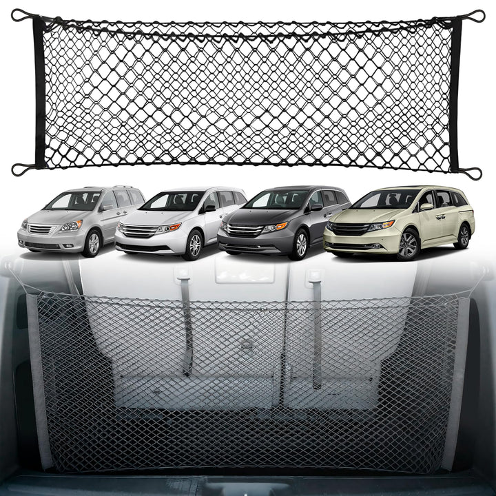 Trunknets Inc envelope net front view showing clean fit and secured storage