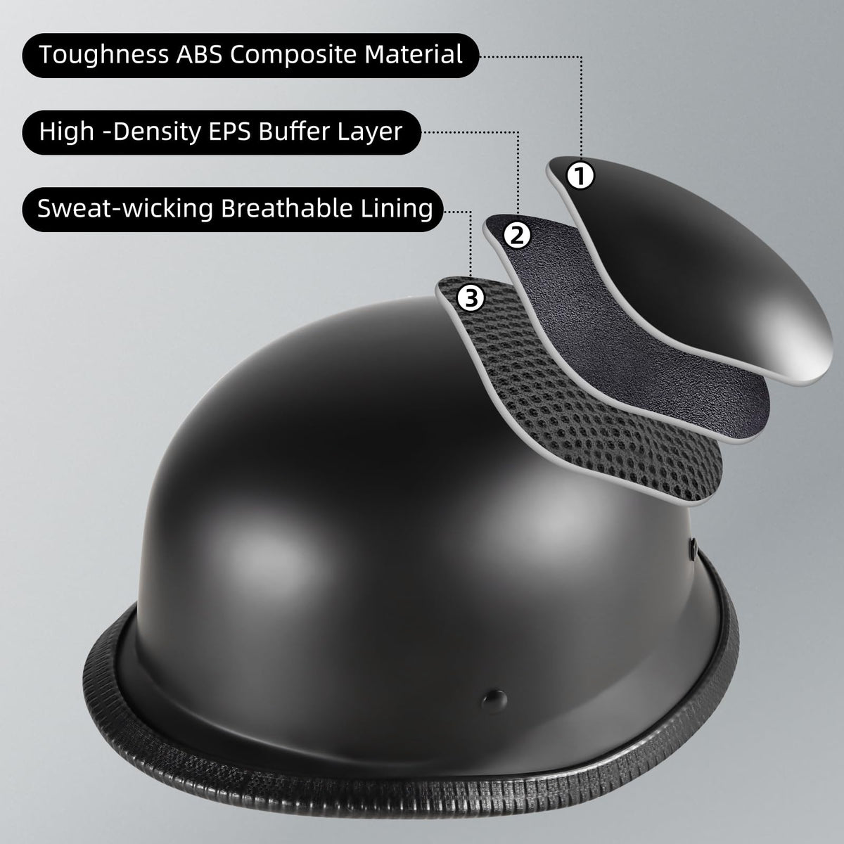 TRUSTERTHEE interior liner and ventilation channels offering cooler comfort