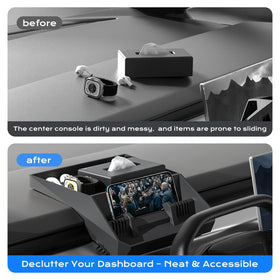 TSELLER tray supporting phone in landscape for safer viewing while driving