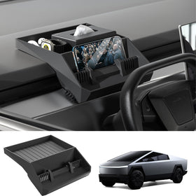 TSELLER front view of tray showing slim black profile and clean fit benefit