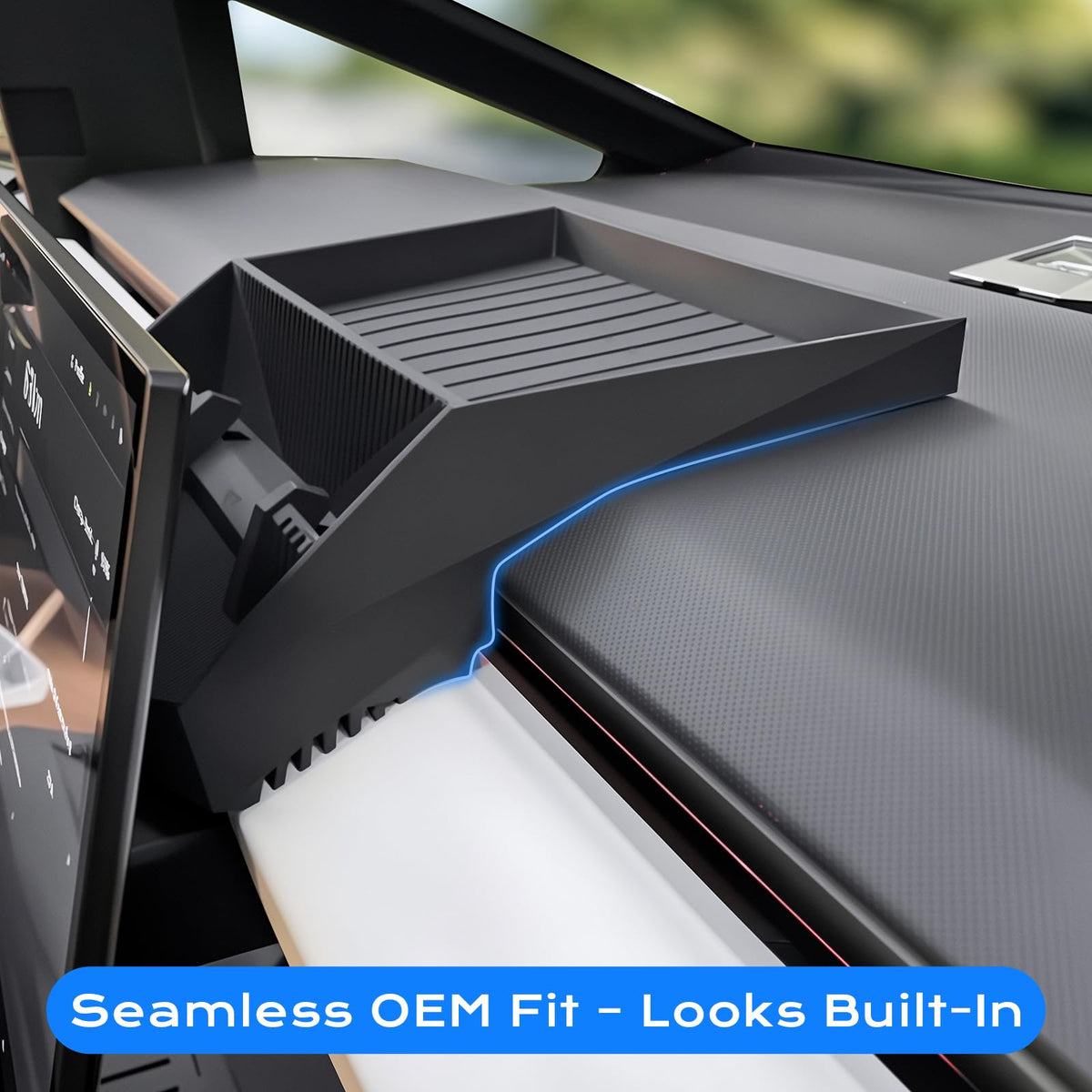 TSELLER side profile showing locking clips for stable, slip-free mounting