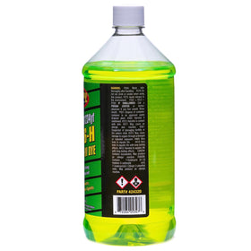 TSI Supercool label closeup highlighting PAG 46 viscosity and UV dye, assures correct specification benefit