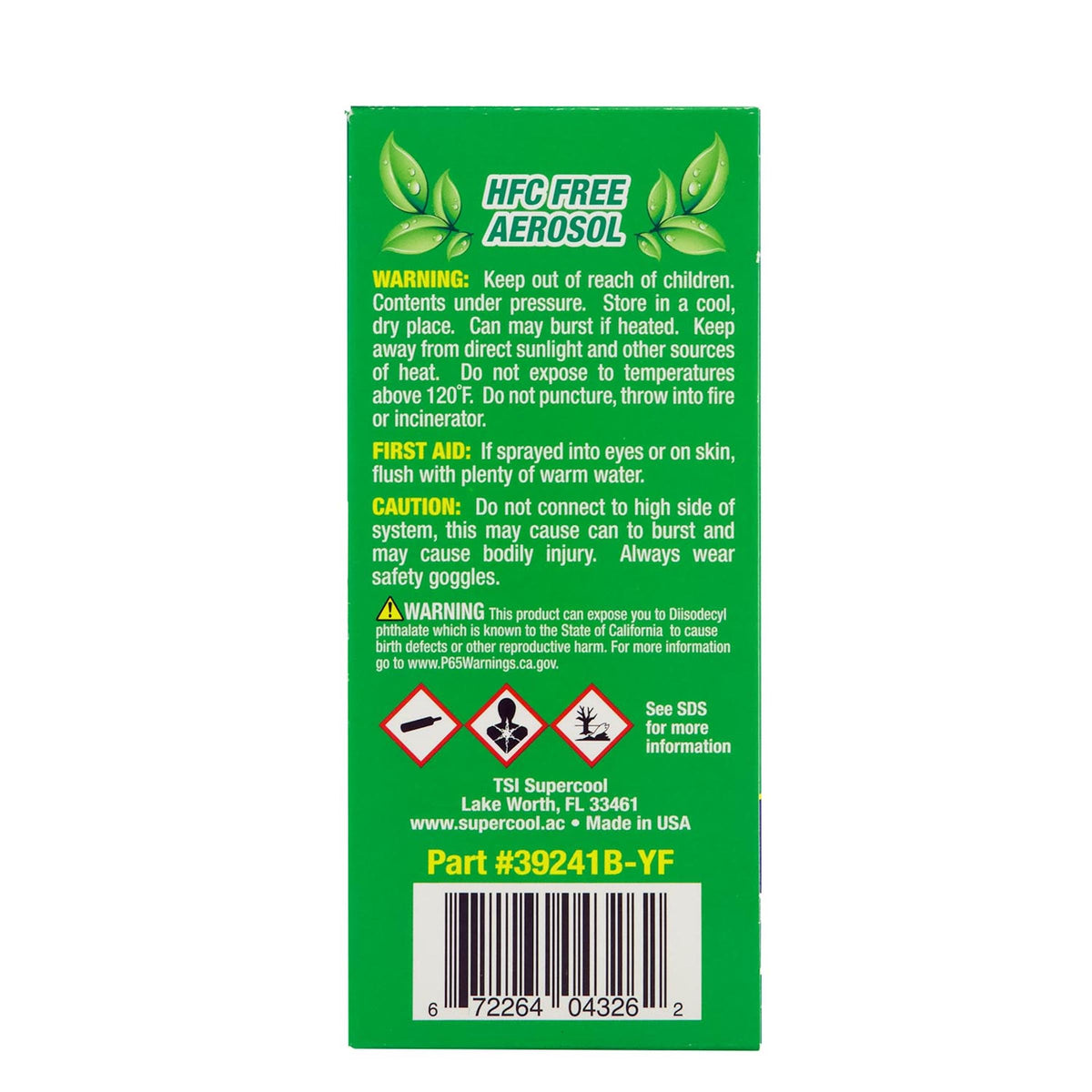 TSI Supercool U/V dye close-up highlighting leak detection benefit