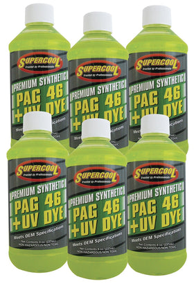TSI Supercool front label on 8oz bottle showing product name and UV dye benefit