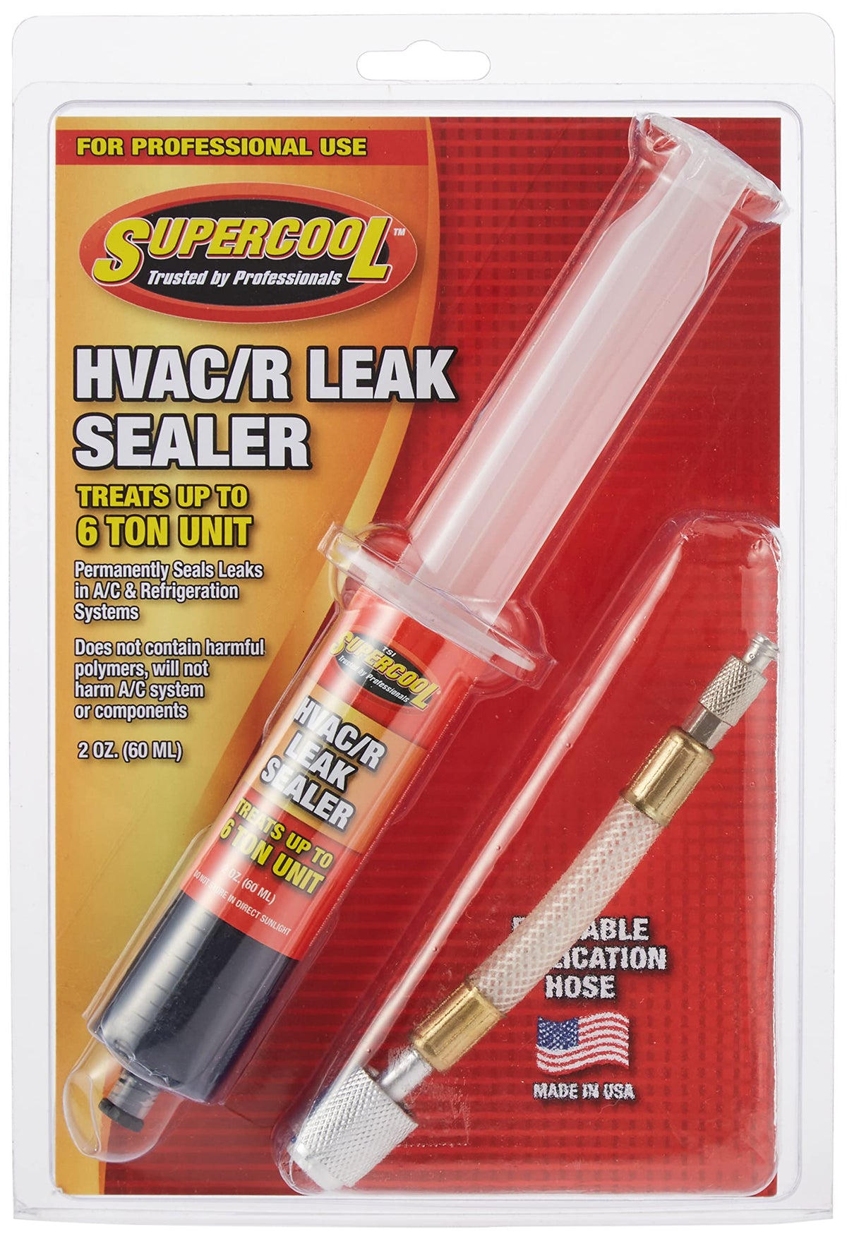 TSI Supercool syringe front packaging showing size and fit benefits