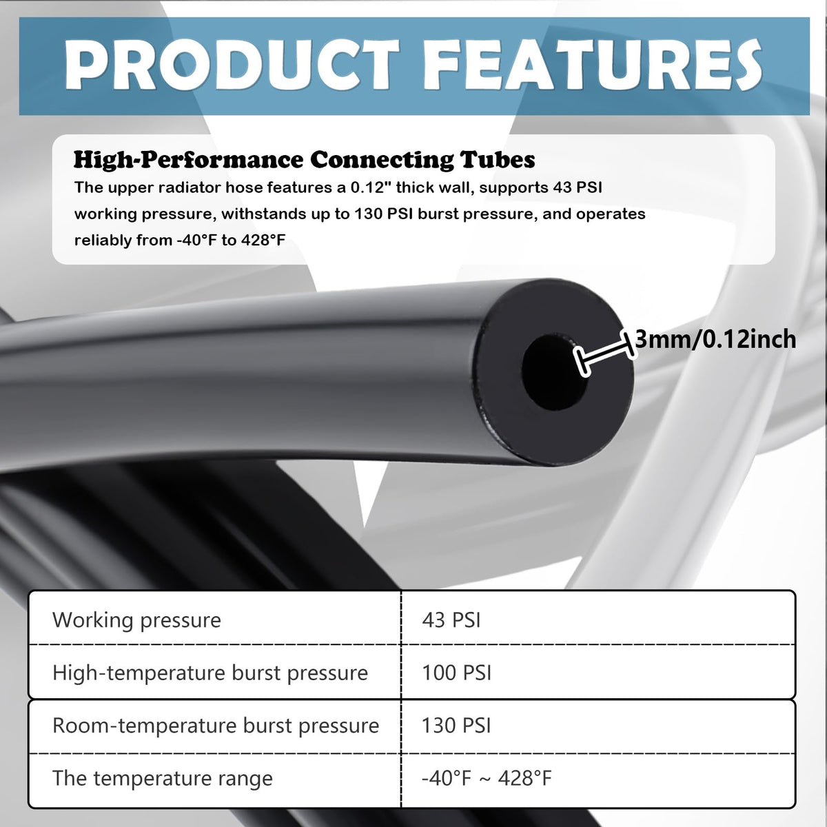 TSIEBRV hose end close-up showing smooth interior for reliable sealing and durability