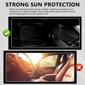 TSIEBRV shades in camping setup - privacy and airflow while parked