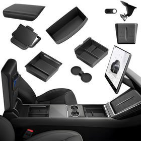 TSLDRV front console installed showing tidy compartments and quick access