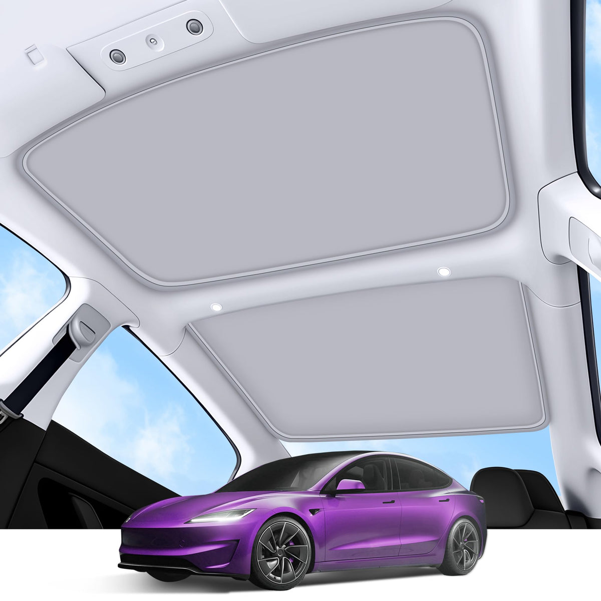 TSLDRV front packaging showing sunshade kit and benefits of fast install