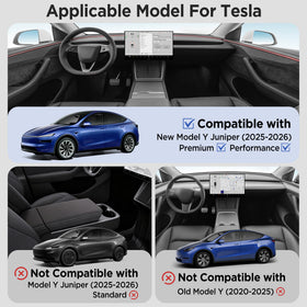TSLDRV lifestyle shot of Model Y interior showing neat, comfortable cabin