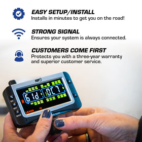 TST monitor rear ports and Micro-USB charging port for quick power