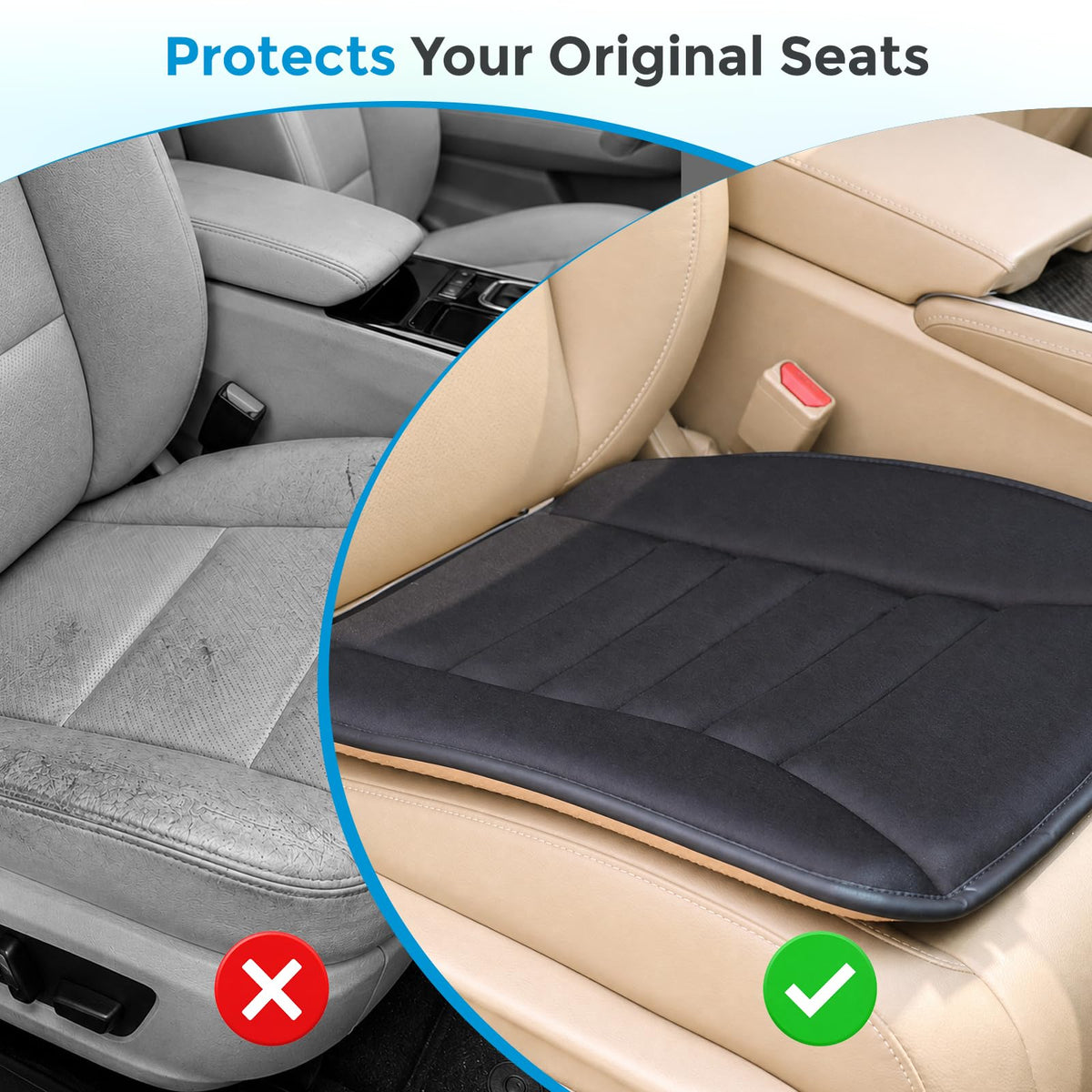 Tsumbay installed in car seat offering improved comfort on drives