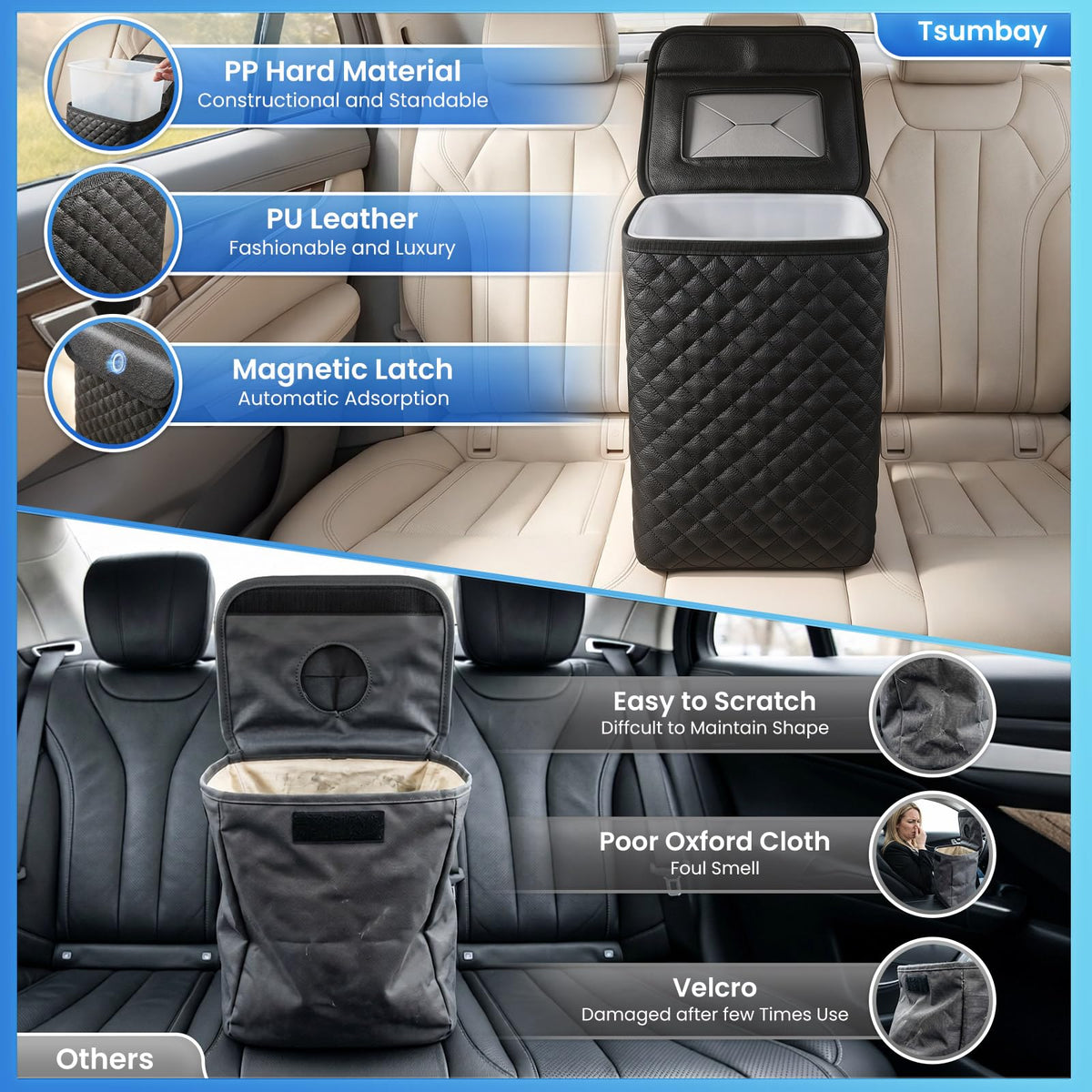 Tsumbay removable hard insert lifted out for easy cleaning and leakproof benefit