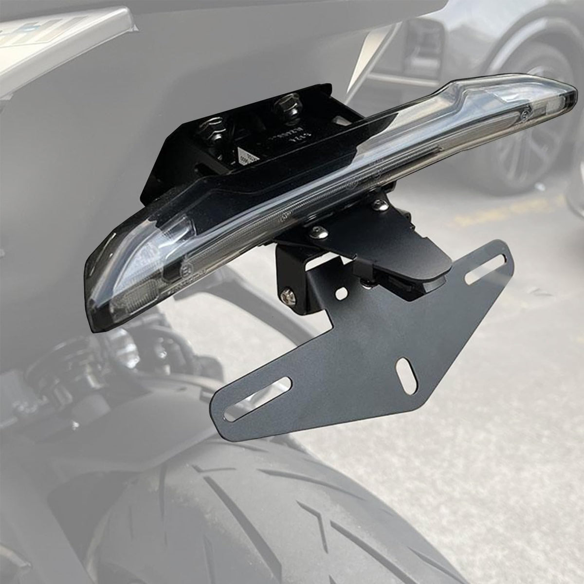 TT719 front view mounted on CFMOTO showing slimmer rear and improved aesthetics