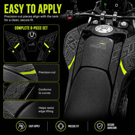TT719 pads with water droplets showing waterproof durability