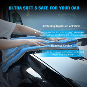 TTRCB towels in garage setting for car detailing and efficient drying