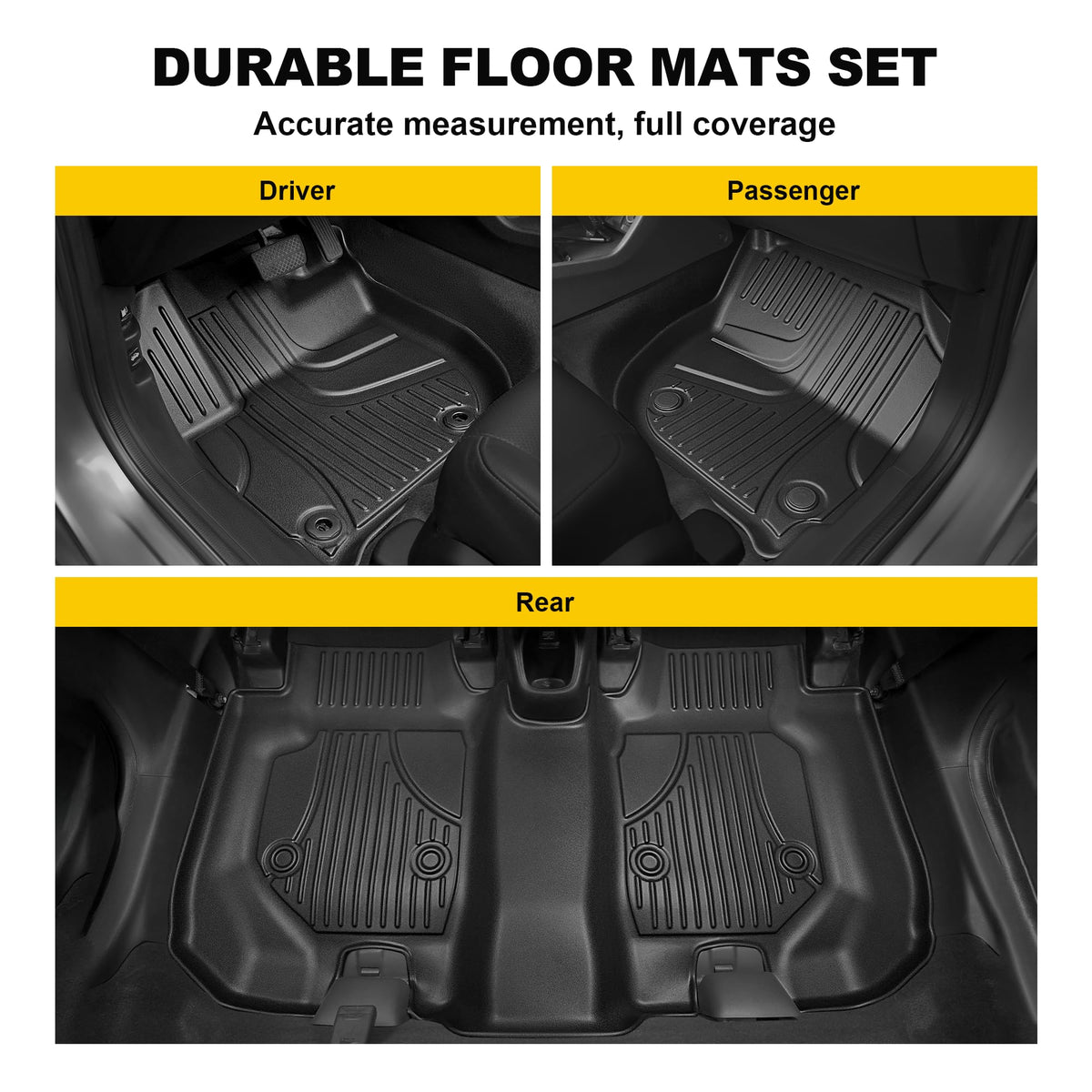 TTX LIGHTING rear bench mat covering entire rear footwell for family trips