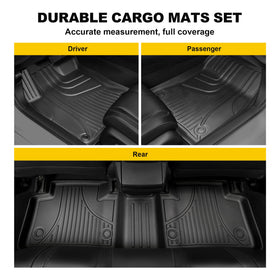 TTX LIGHTING rear mats covering entire rear footwell for protection