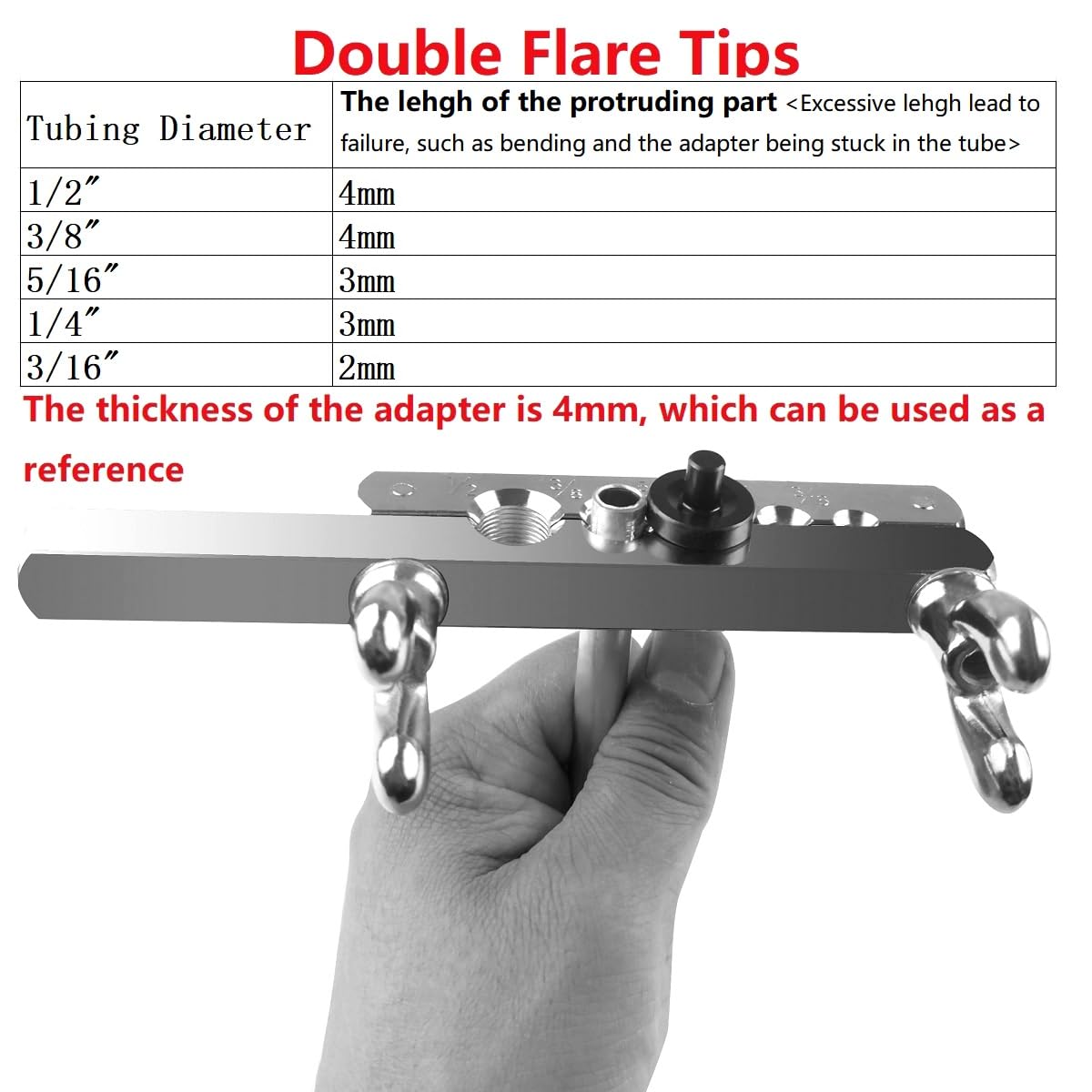 TUBPRO flaring cone detail showing polished face for consistent 45-degree flare formation