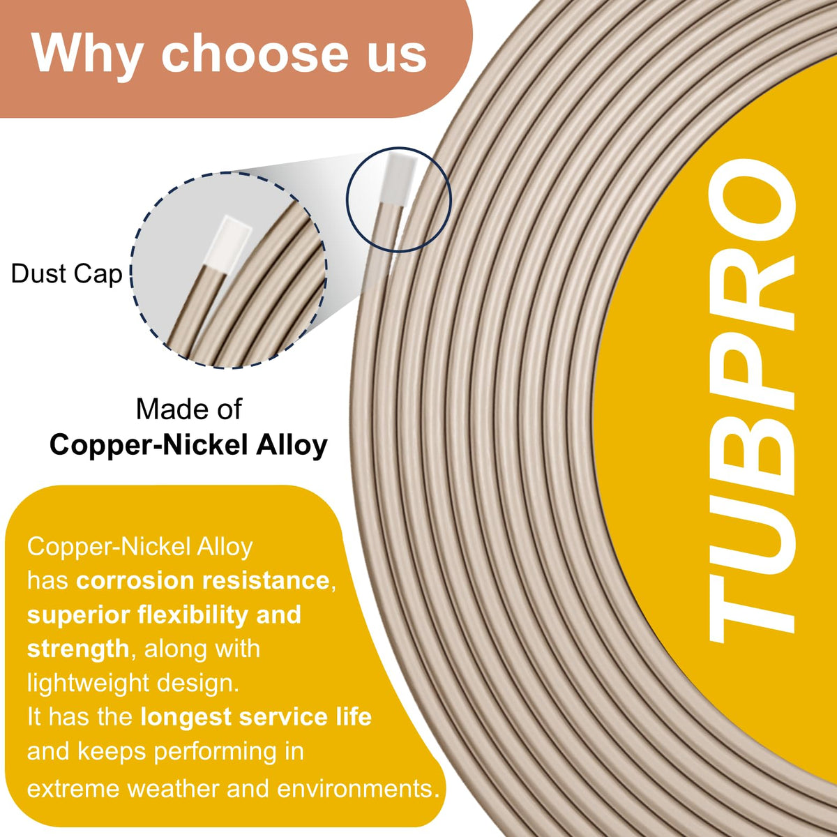 TUBPRO union connector detail demonstrating straightforward joining