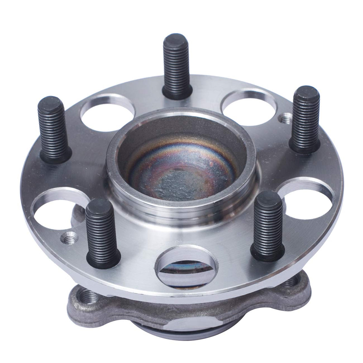 TUCAREST hub mounted on vehicle rear axle showing restored wheel stability