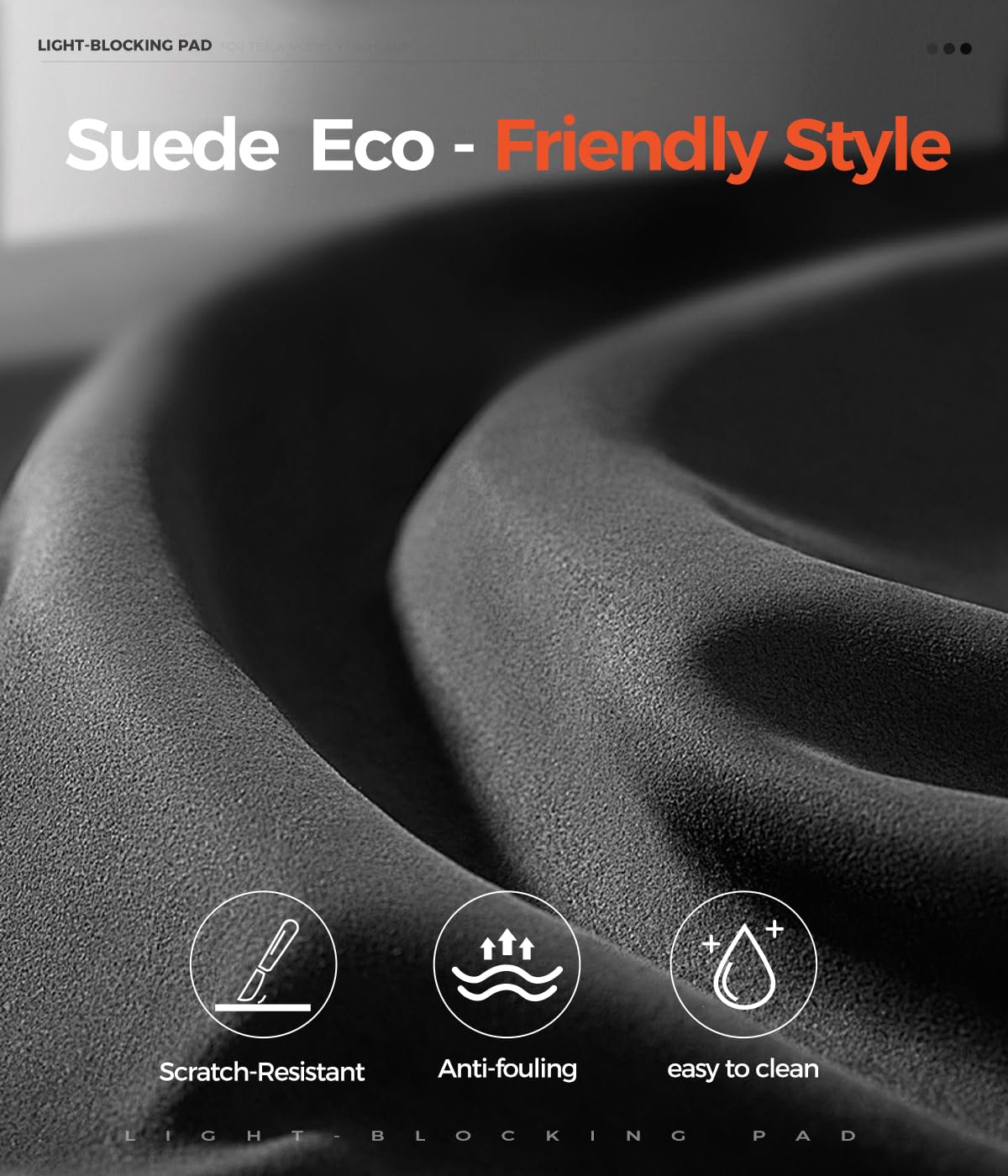 TUDEAO lifestyle image in Tesla interior enhancing cabin comfort