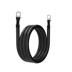 TUELETFU cable connected to car battery illustrating proper battery-to-inverter hookup