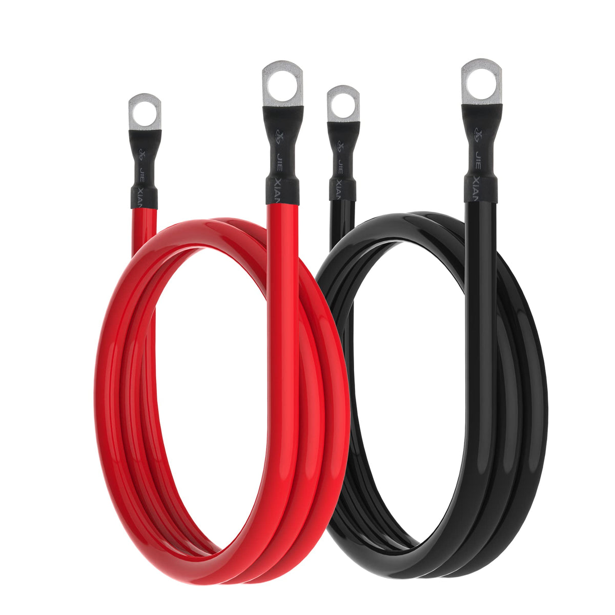 TUELETFU cable connected to car battery showing secure, low-resistance feed