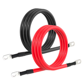 TUELETFU cable connected to inverter showing secure power transfer and tidy wiring