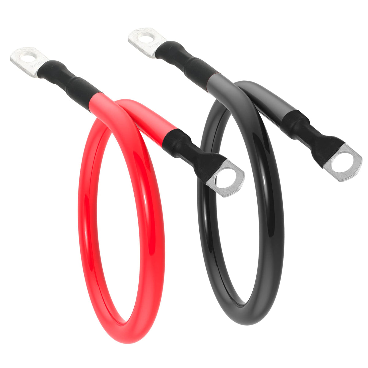 TUELETFU cable connected to inverter in RV demonstrating secure high-current linkage