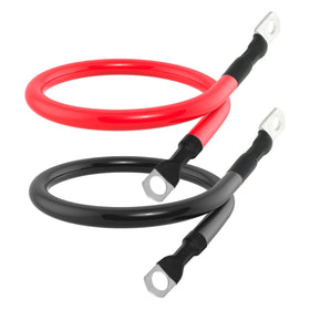 TUELETFU cables laid against a ruler showing two-foot length for short-run installations