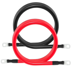 TUELETFU red and black 5ft cables side-by-side for clear polarity identification and safer installs