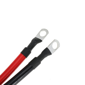 TUELETFU red and black cables side-by-side showing polarity identification and ease of use