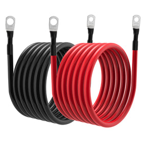TUELETFU red positive and black negative cables paired for polarity clarity benefit