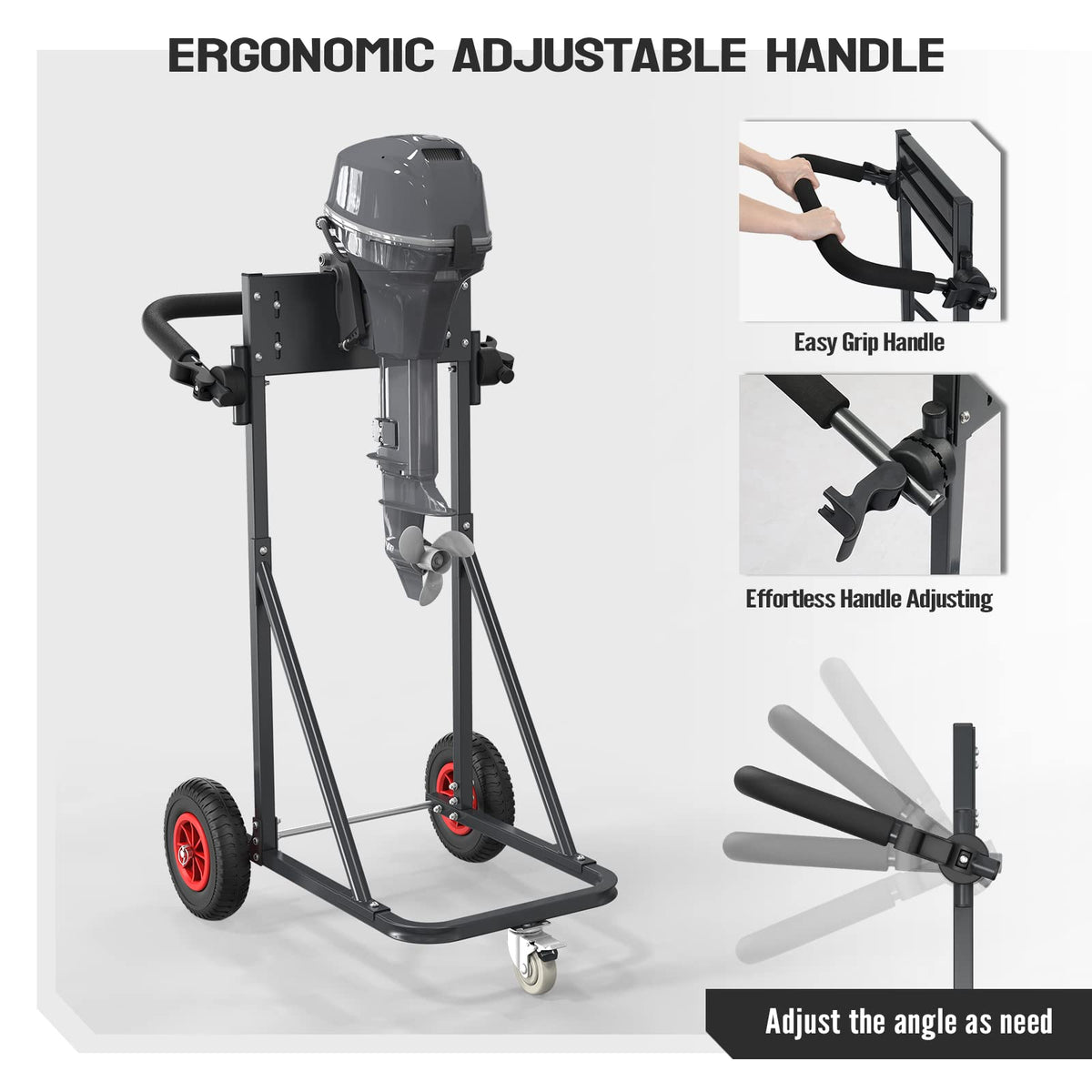 TUFFIOM side profile with outboard mounted showing secure fit and balance