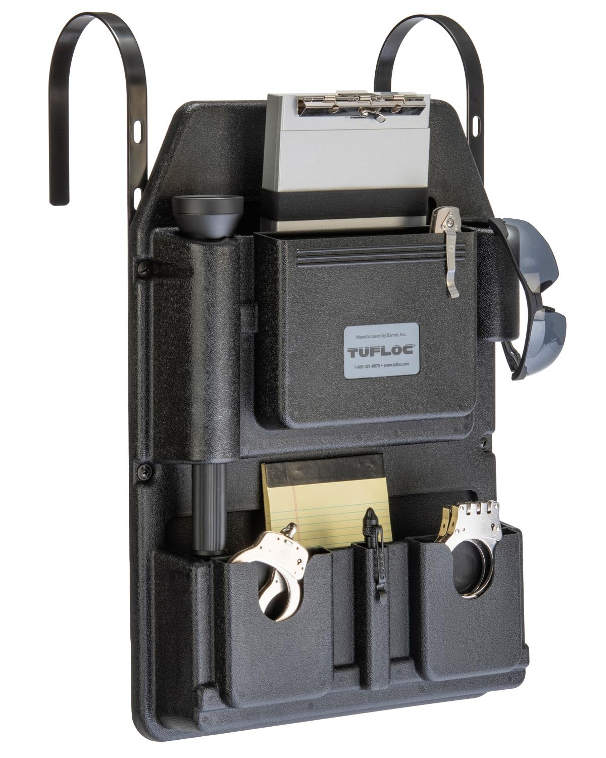 Tufloc front view showing low-profile design and organized access