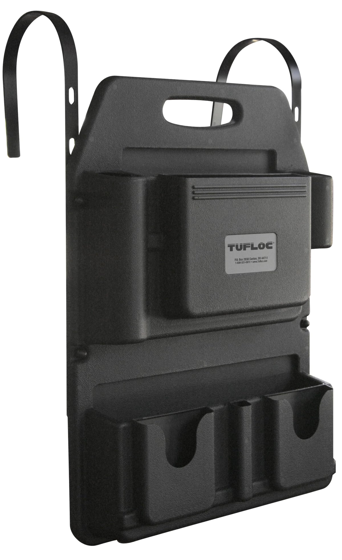 Tufloc built-in handle for quick removal and portable convenience