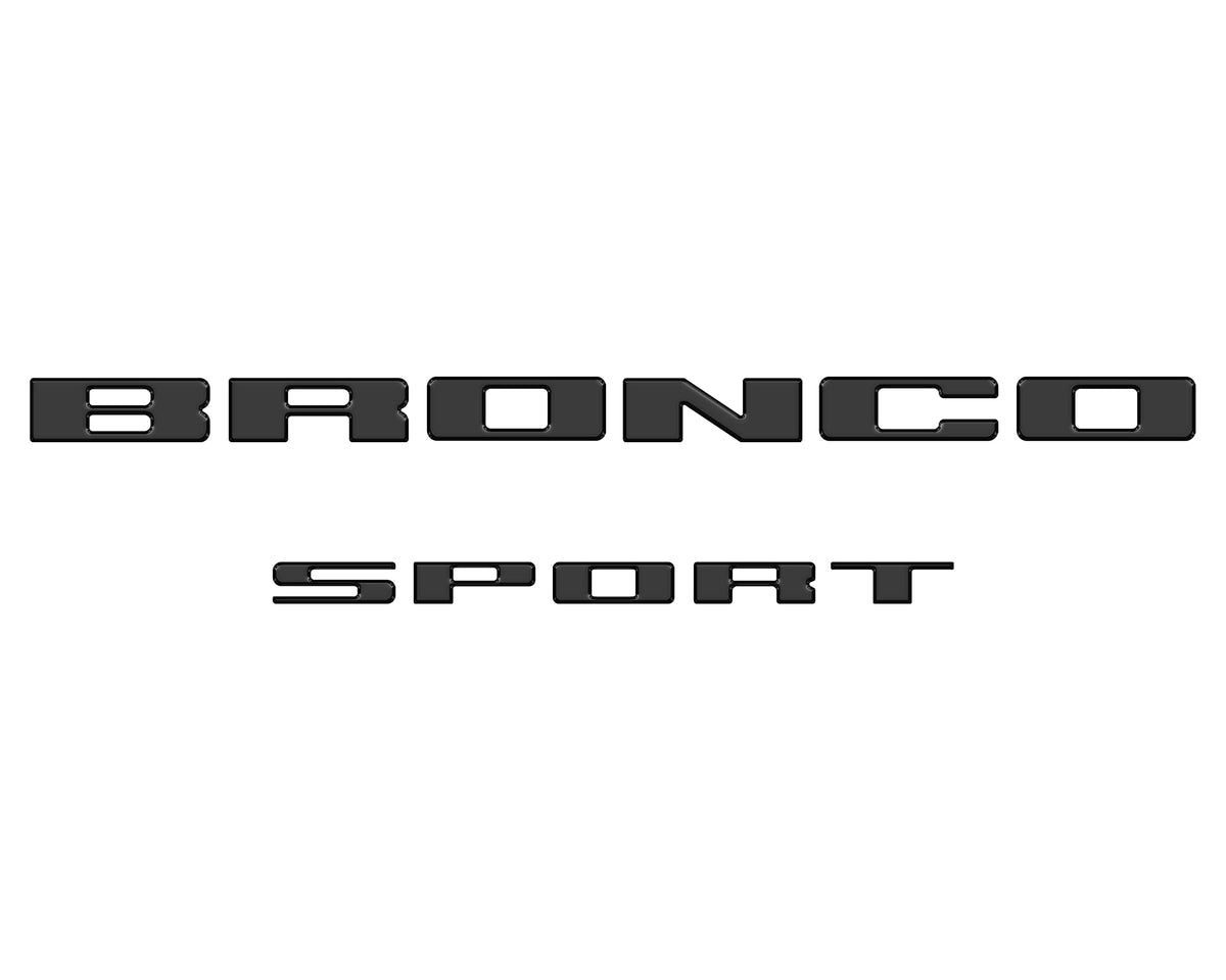 TufSkinz lifestyle image of Bronco Sport with overlays showcasing enhanced curb appeal